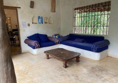Two sofas and a short table indoors.
